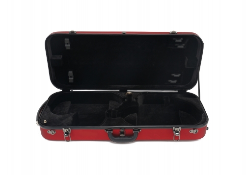 hard shell fiberglass matt red violin case 4 4